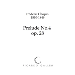 Prelude No.4 Op. 28 — Frédéric Chopin